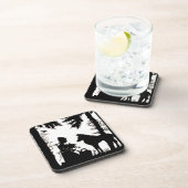 Red Riding Hood Wolf Woods Getränkeuntersetzer (Rechte Seite)