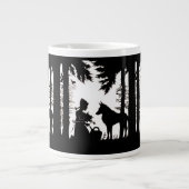 Red Riding Hood Wolf Woods Jumbo-Tasse (Vorderseite)
