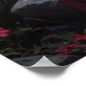 Red Riding Huntress with Wolves Poster (Ecke)