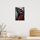 Red Riding Huntress with Wolves Poster (Küche)