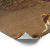 Red Ridinghood and the wolf von William Beard Poster (Ecke)