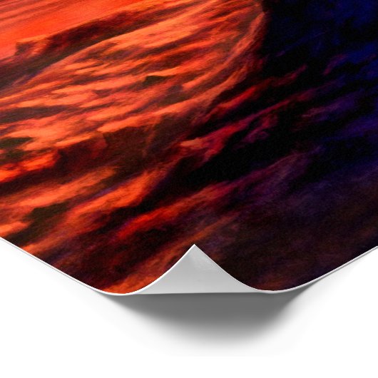 Red Riese Sun Poster (Ecke)