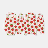 Red Ripe Strawberry and Dots Pattern Geschenkschachtel (Ungefaltet)