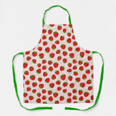 Red Ripe Strawberry and Dots Pattern Schürze (Vorderseite)