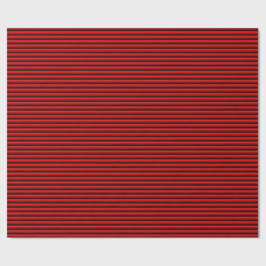 Red Ripple Wrapping Paper Geschenkpapier (Flach)