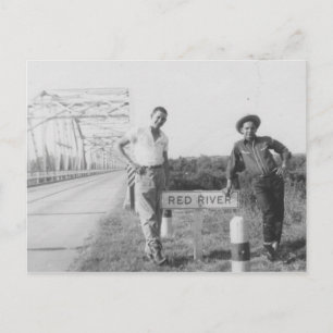 Red River Bridge Postkarte