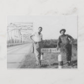 Red River Bridge Postkarte (Vorderseite)