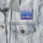 Red River Cambodia Vacation Poster Button (Beispiel)