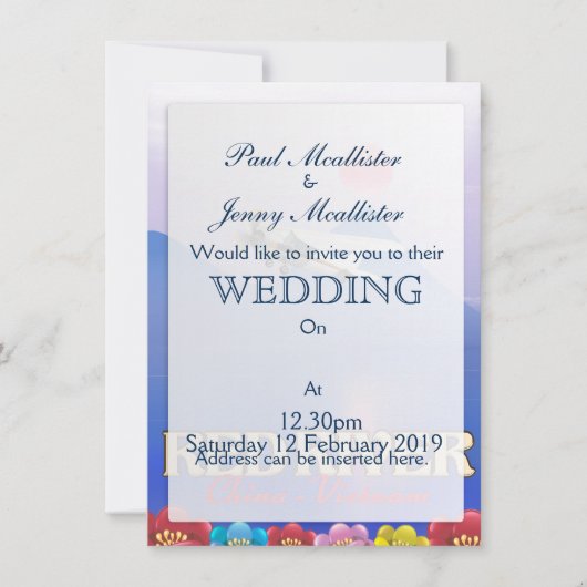 Red River Cambodia Vacation Poster Einladung (Vorderseite)