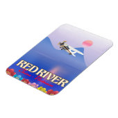 Red River Cambodia Vacation Poster Magnet (Linke Seite)