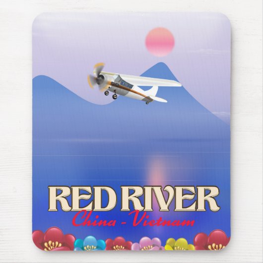 Red River Cambodia Vacation Poster Mousepad (Vorne)