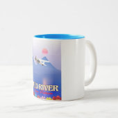 Red River Cambodia Vacation Poster Zweifarbige Tasse (VorderseiteRechts)