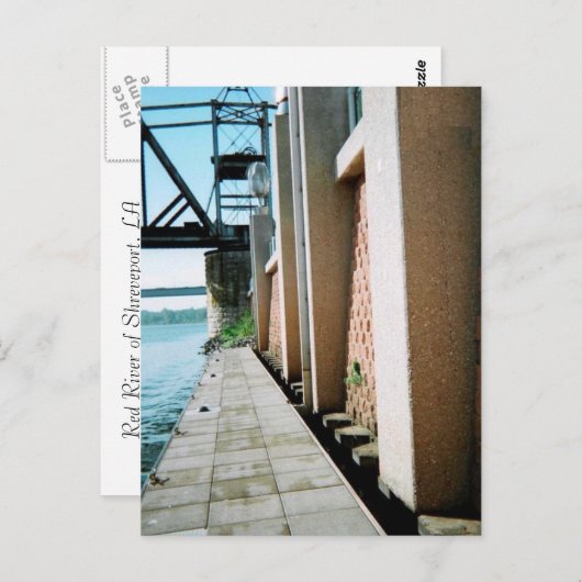 Red River Dock Postkarte (Vorne/Hinten)