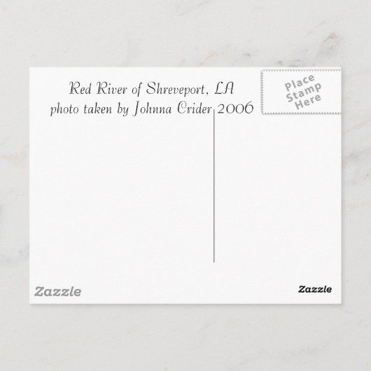 Red River Dock Postkarte (Rückseite)