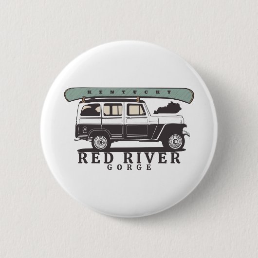 Red River Gorge Kentucky Button (Vorderseite)