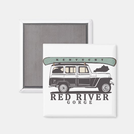 Red River Gorge Kentucky Magnet (Vorderseite/Rückseite)