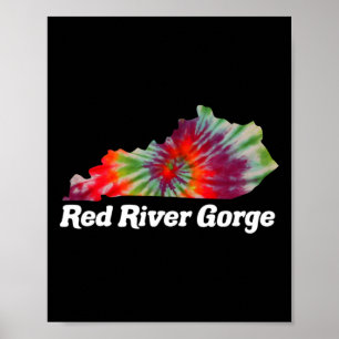 Red River Gorge Klettern Rrg Kentucky Tie Dye Poster