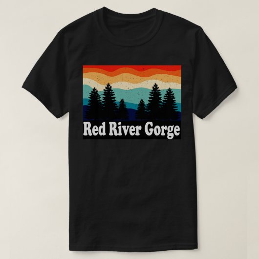 Red River Gorge Retro T-Shirt (Design vorne)
