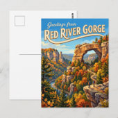 Red River Gorge USA Postkarte (Vorne/Hinten)