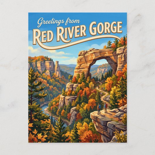 Red River Gorge USA Postkarte (Vorderseite)