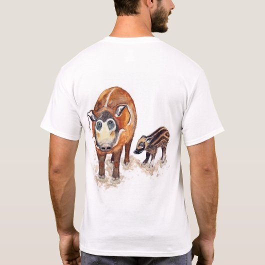 Red River Hog Artwork Men-T - Shirt (Rückseite)