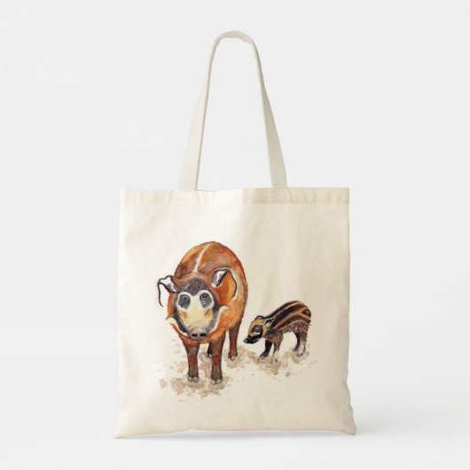 Red River Hog Artwork Tote Bag Tragetasche (Rückseite)