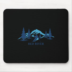Red River New Mexico Ski Resort Skifahren Skier Mousepad