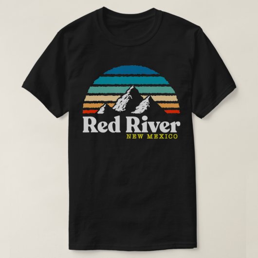 Red River New Mexico USA Ski Resort 1980s Retro T-Shirt (Design vorne)