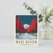 Red River New Mexico Vintage Travel Postkarte (Stehend Vorderseite)