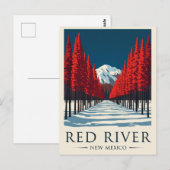 Red River New Mexico Vintage Travel Postkarte (Vorne/Hinten)