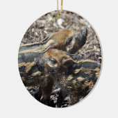 Red River Schwein-Verzierung Keramik Ornament (Links)