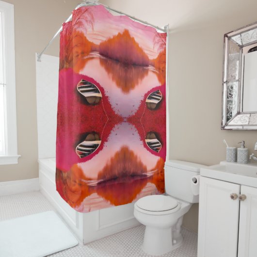 Red River Sunrise Duschvorhang (Beispiel)