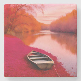 Red River Sunrise Steinuntersetzer