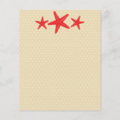 Red Riviera Maya Mexico Hochzeitserklärung Flyer (Hinten)