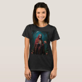 Red Robe Santa Muerte T-Shirt (Vorne ganz)