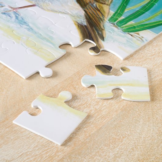 Red Robin Bird Illustration Puzzle (Seite)