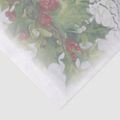 Red Robin Bird Squirrel Winter Weihnachten Seidenpapier (Detail)