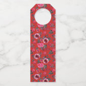 Red Robin & Blume Weihnachtskranz Flaschenanhänger (Rückseite)