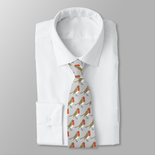 Red Robin Christmas Neck Tie Krawatte (Gebunden)