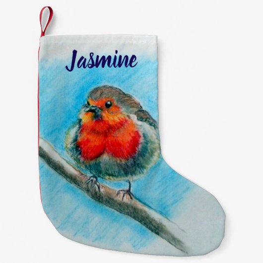 Red Robin Festive Kleiner Weihnachtsstrumpf (Vorderseite)