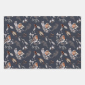 Red Robin Festive Weihnachten Geschenkpapier Set (Vorderseite 3)