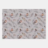 Red Robin Festive Weihnachten Geschenkpapier Set (Vorderseite 2)