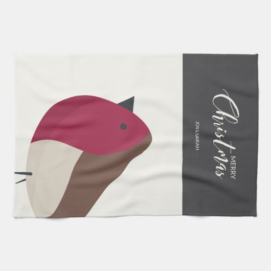 Red Robin Geschirrtuch (Horizontal)