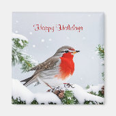 Red Robin Holiday Christmas Magnet (Vorne)