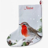 Red Robin Holiday Weihnachten Strumpf Großer Weihnachtsstrumpf (Rückseite)