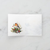 Red Robin Holly Großeltern Weihnachtskarte Karte (Innenseite)