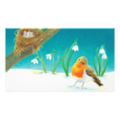 Red Robin Illustration Fotodruck (Vorne)