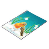 Red Robin Illustration Notebook Notizblock (Linke Seite)
