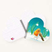 Red Robin Illustration Notizblock (Innenseite)