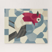 Red Robin in Vector Block Jigsaw Puzzle (Horizontal)